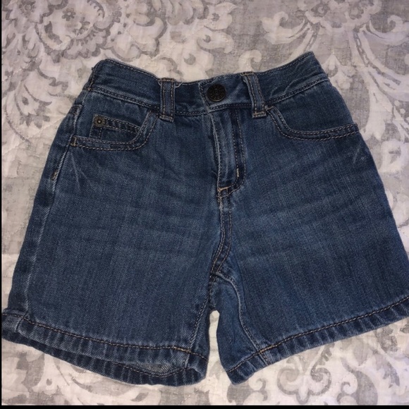 Crazy 8 Toddler Boy Dark Wash Denim Jean Shorts - Picture 1 of 2
